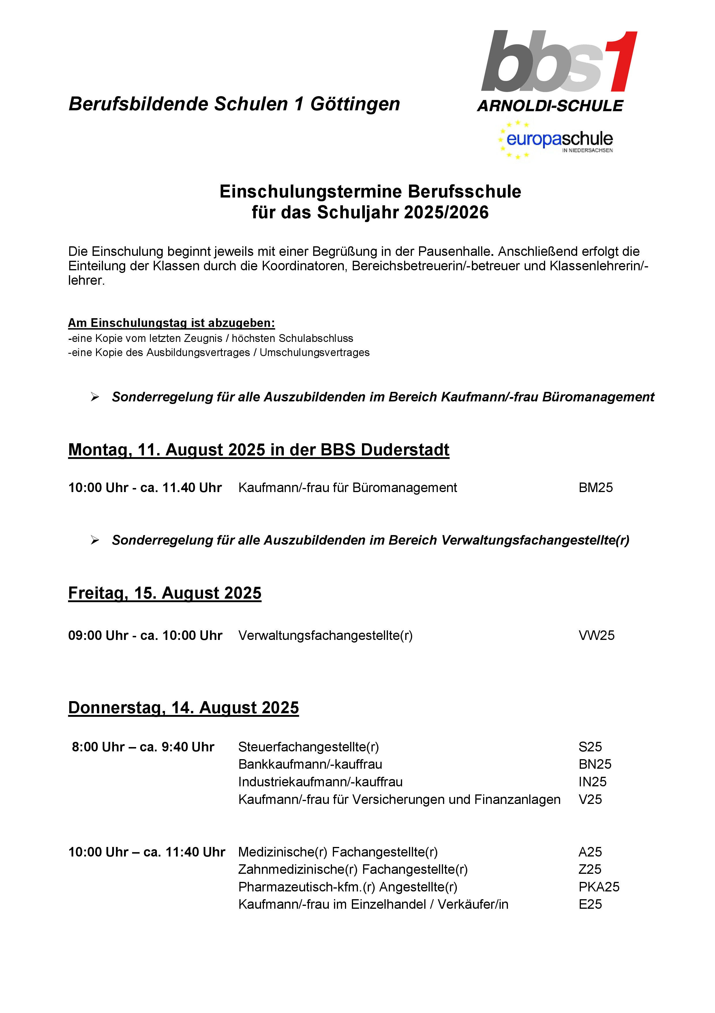 2025 03 25 Einschulung BS SJ 25 26 0001