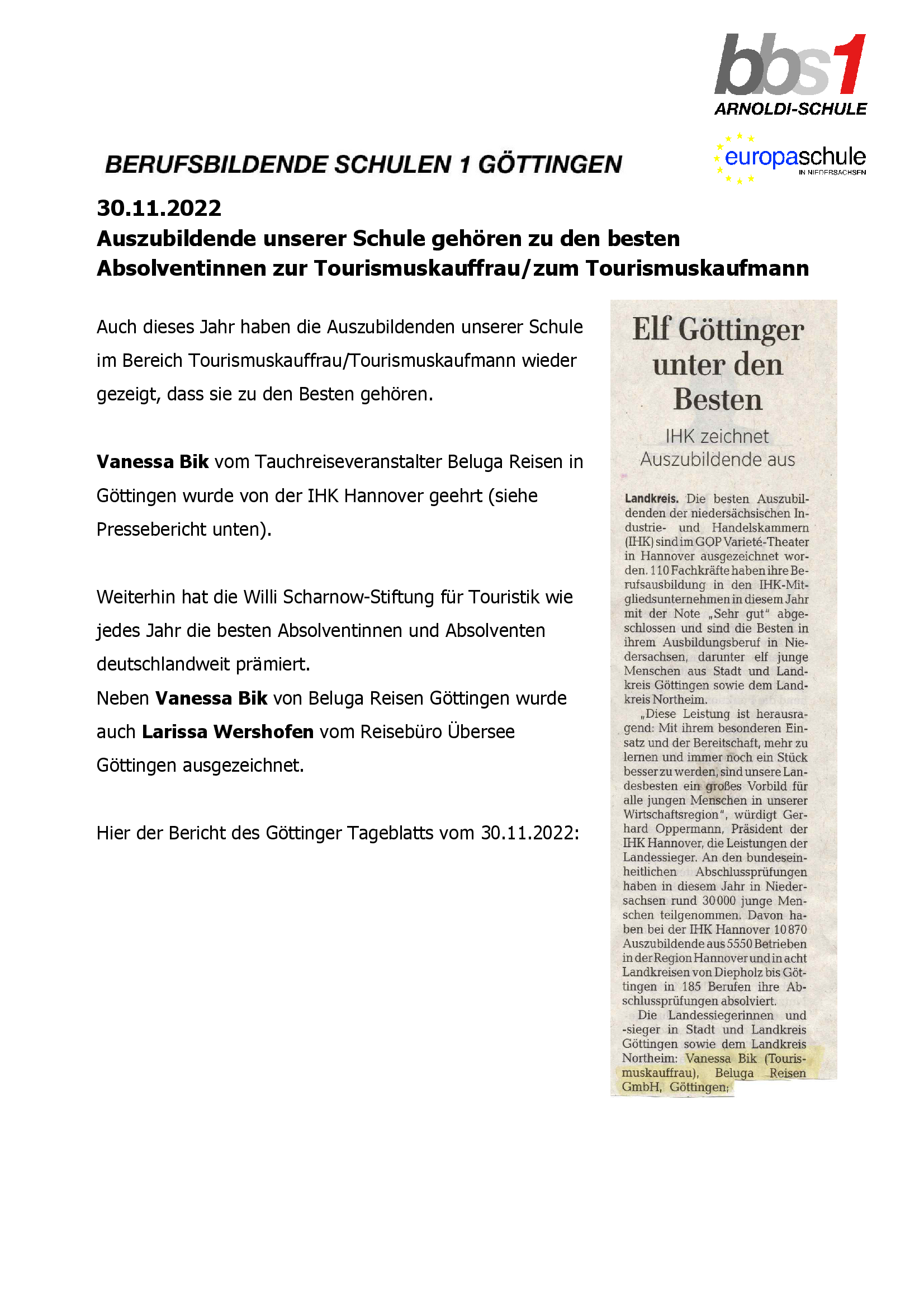 2022 12 03 Ehrung der besten Azubis Tourismus 1