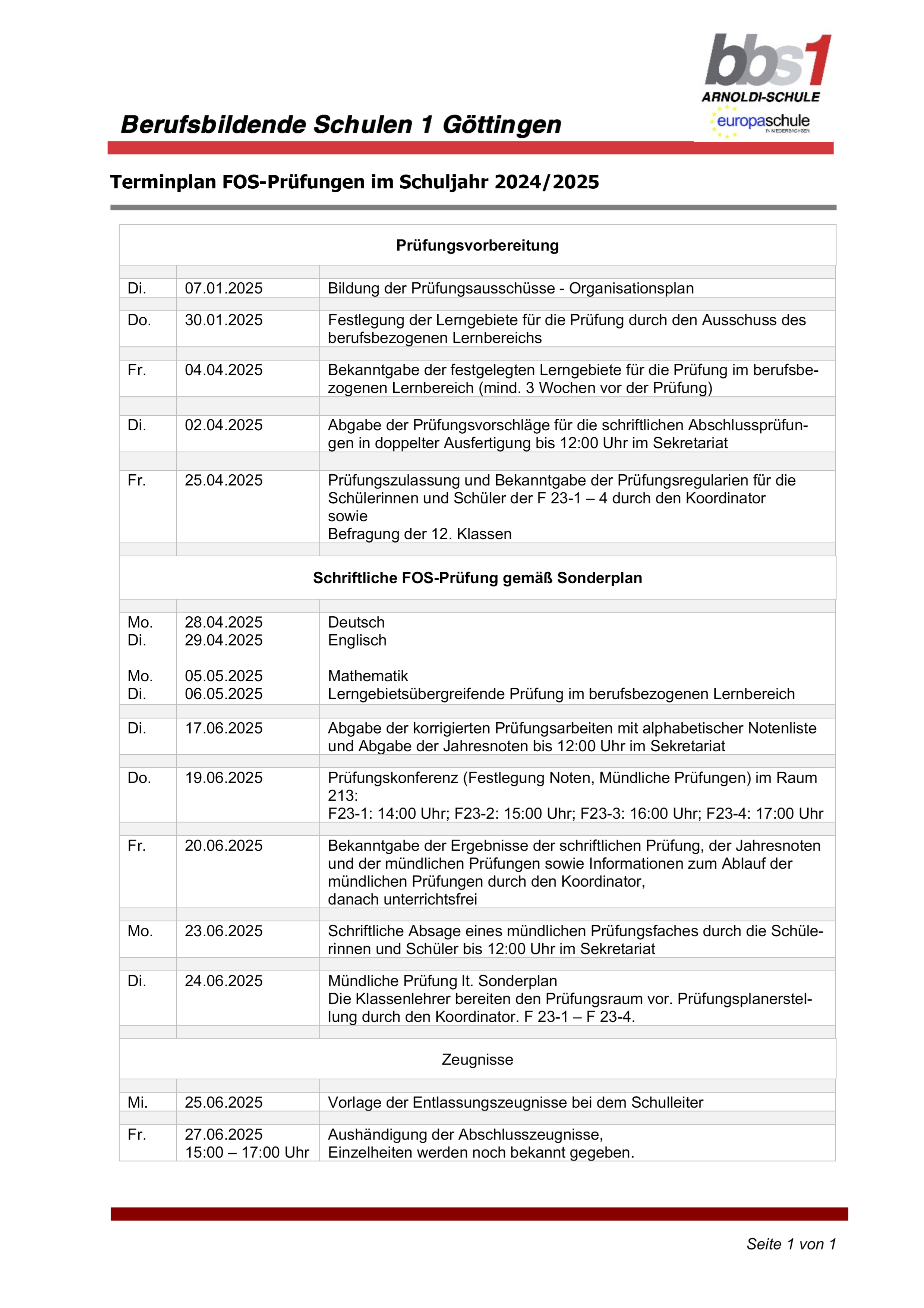 2025 03 17 Terminplan Prufungen 2025 V3