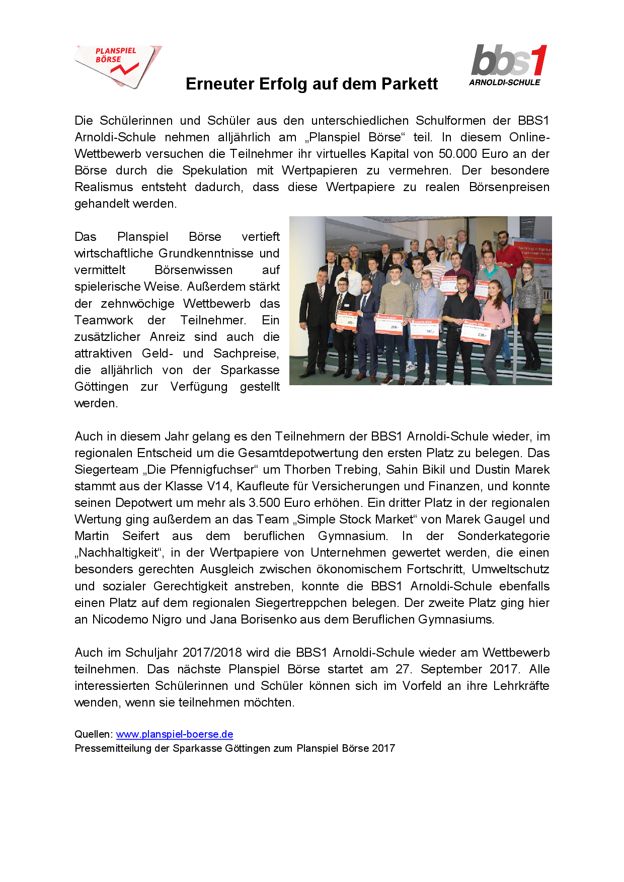 2017 02 22 Bericht Planspiel Börse 2017 001