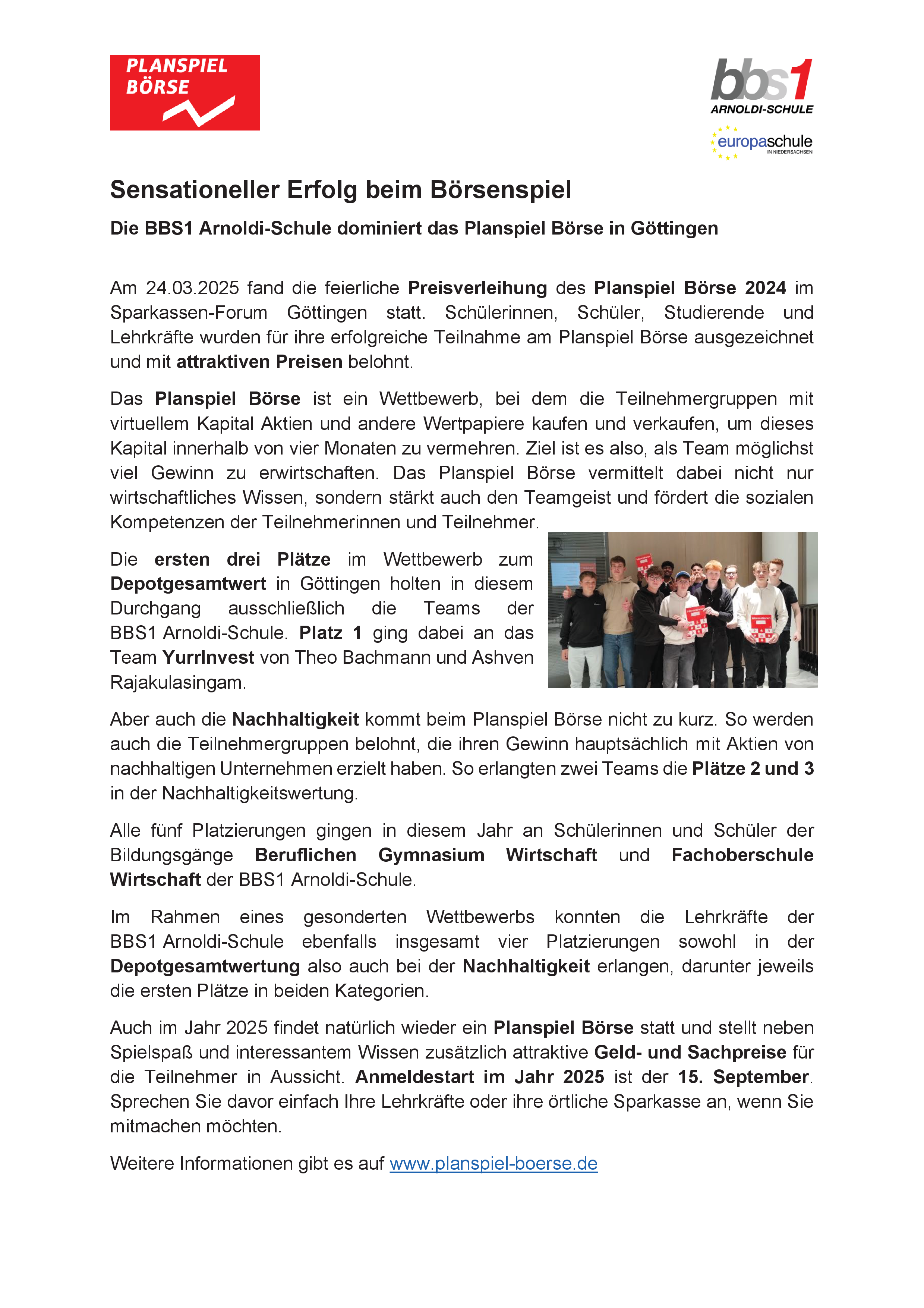 2025 04 18 Planspiel Börse 2024 2025