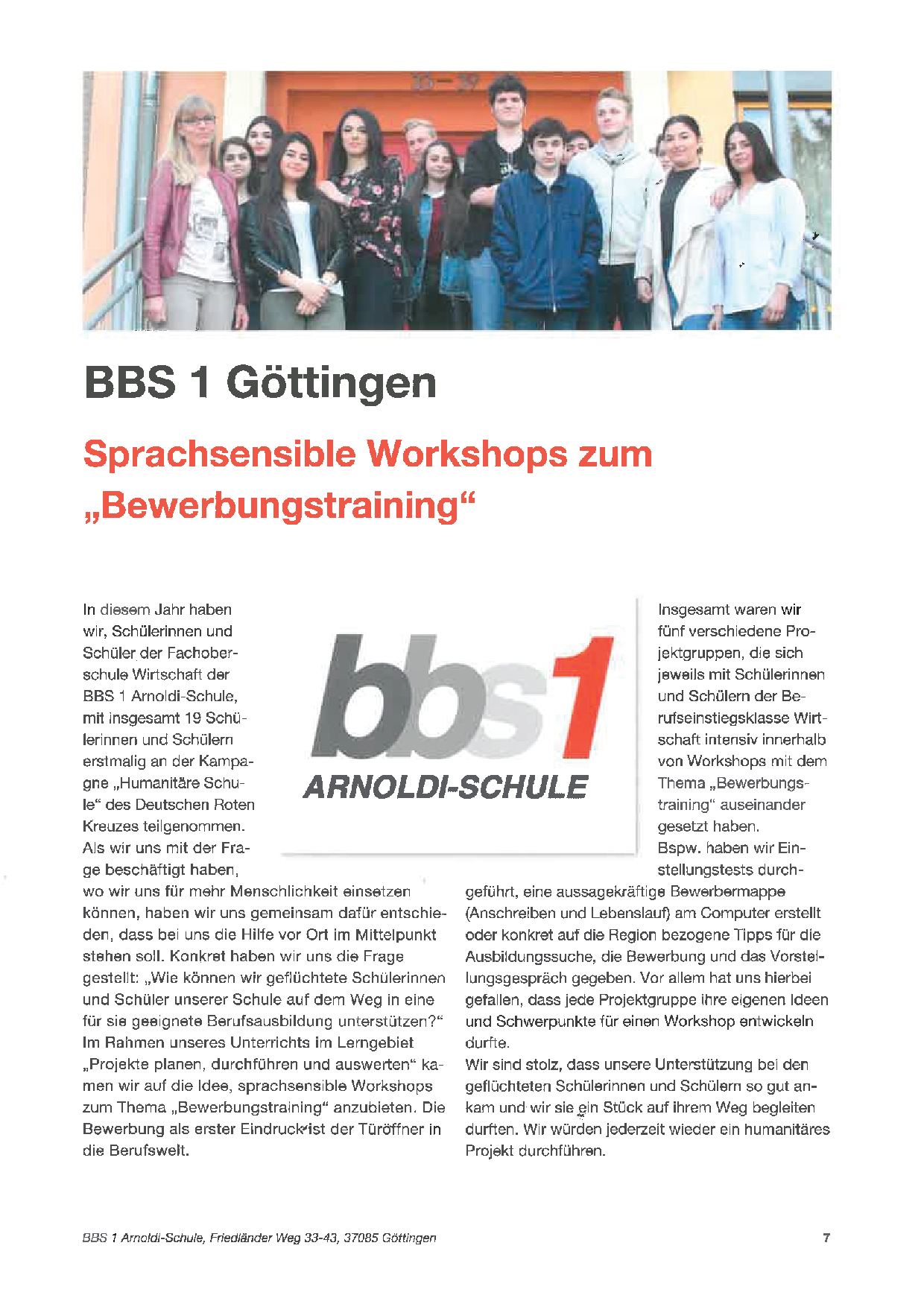 2018 07 29 DRK Projektberichte 2018 Sprachsensible Workshops zum Bewerbungstraining