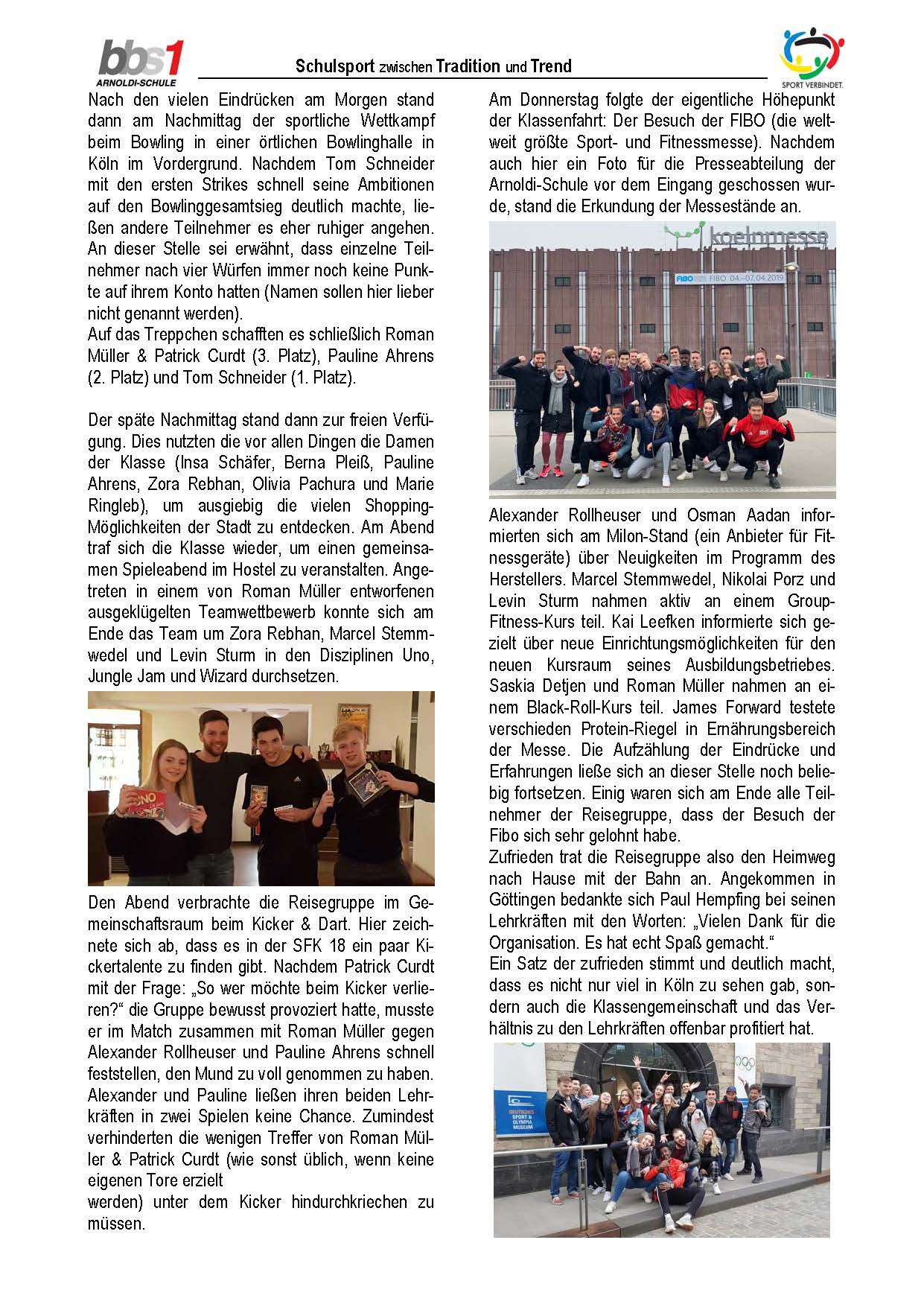 Bericht Klassenfahrt SFK18 Seite 2