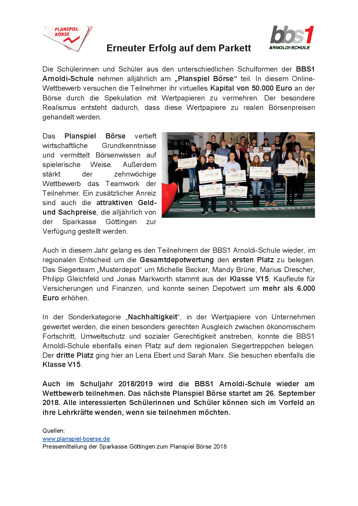 2018 03 05 Bericht Planspiel Börse 2018 001