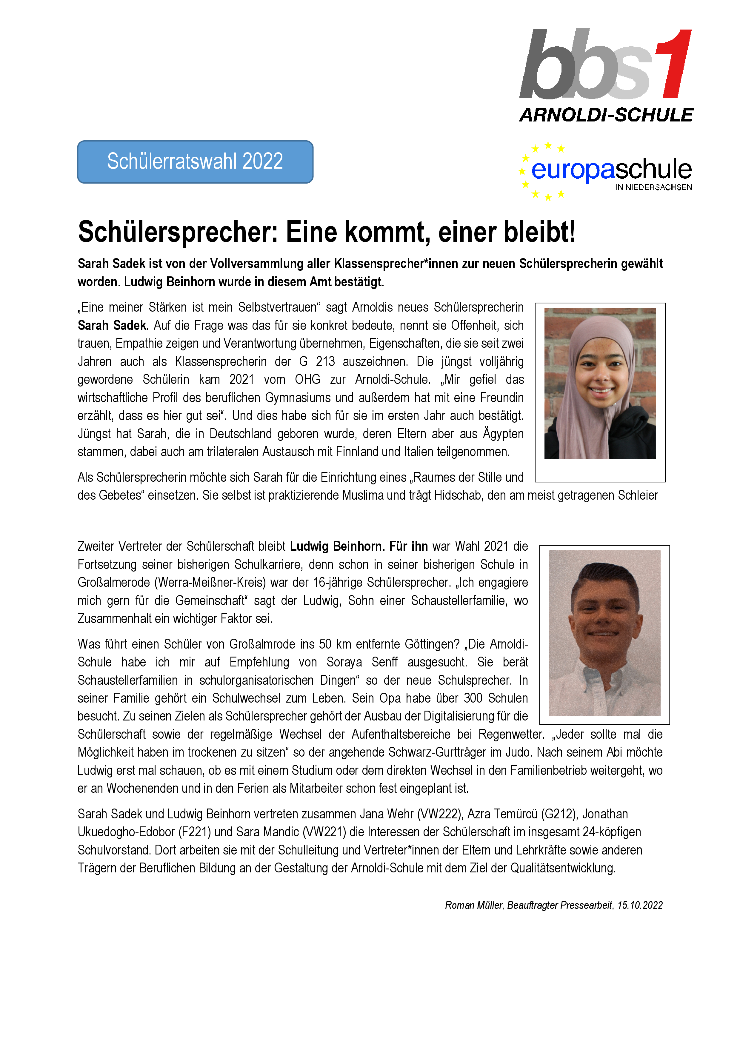 2022 11 01 Schülersprecher 22 23