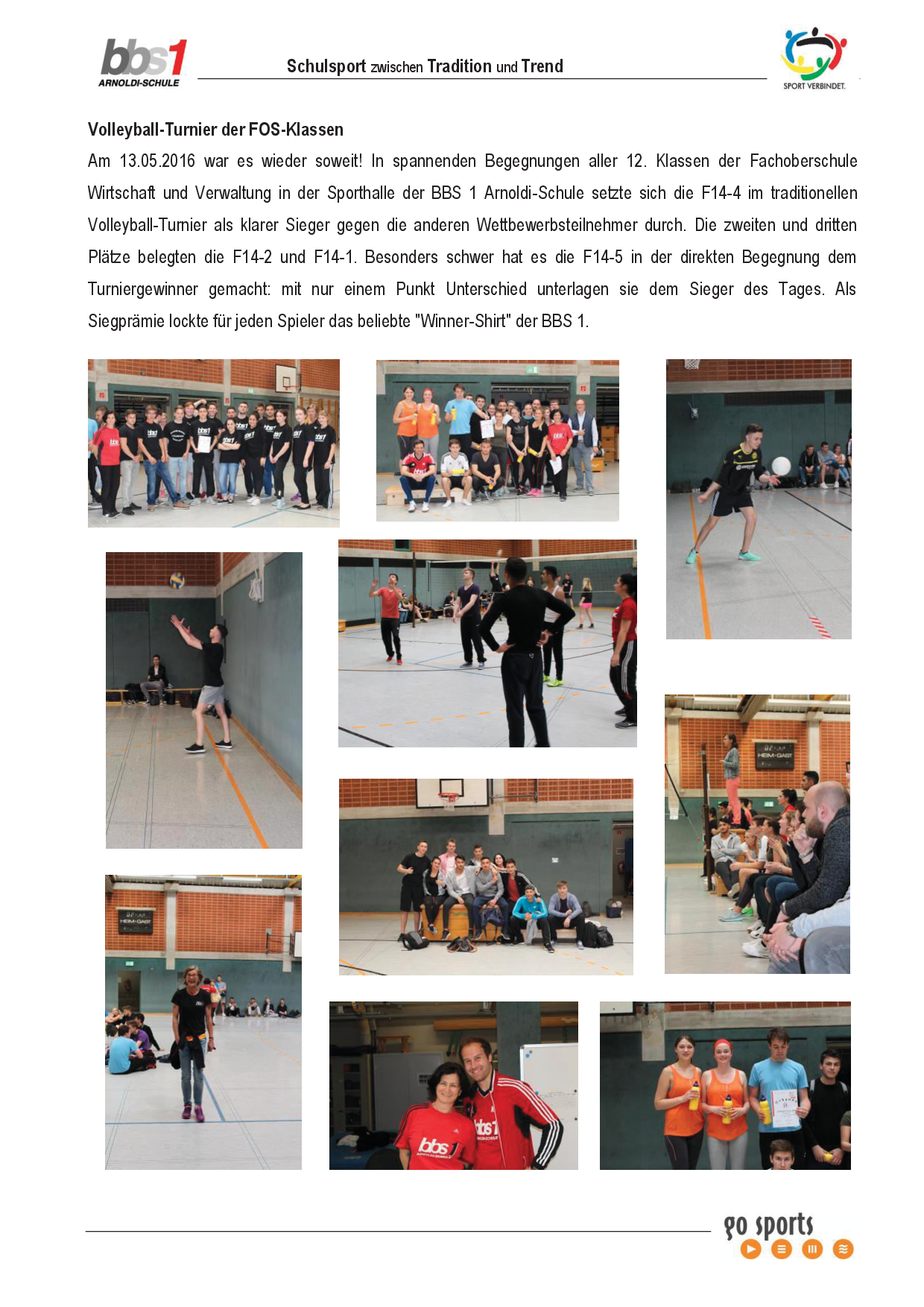 2016 05 13 Volleyballturnier FOS 2016